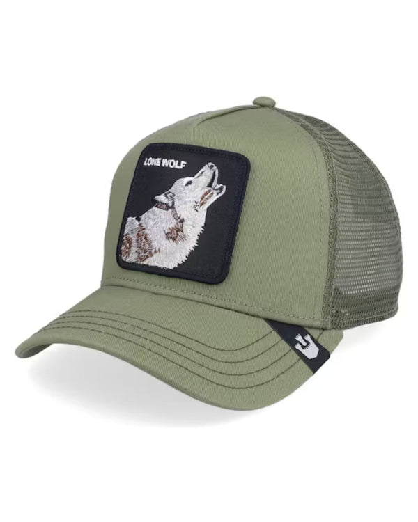 Goorin Bros. Trucker Cap Cappellino Animal Farm 'lone Wolf' Verde Unisex-2