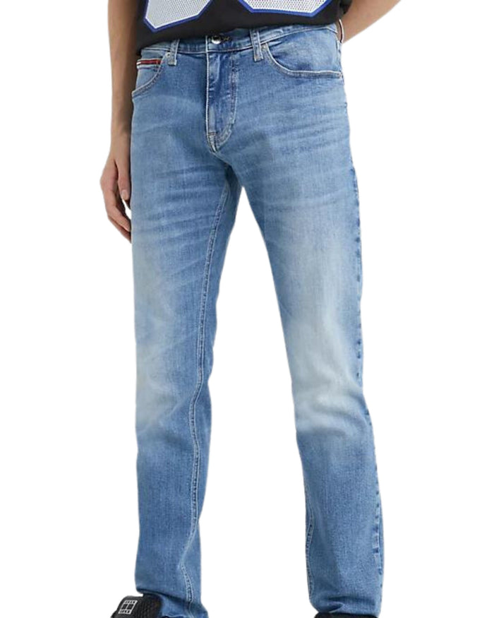 Tommy Jeans Scanton Slim Fit Lunghezza 32 in Cotone Blu 1