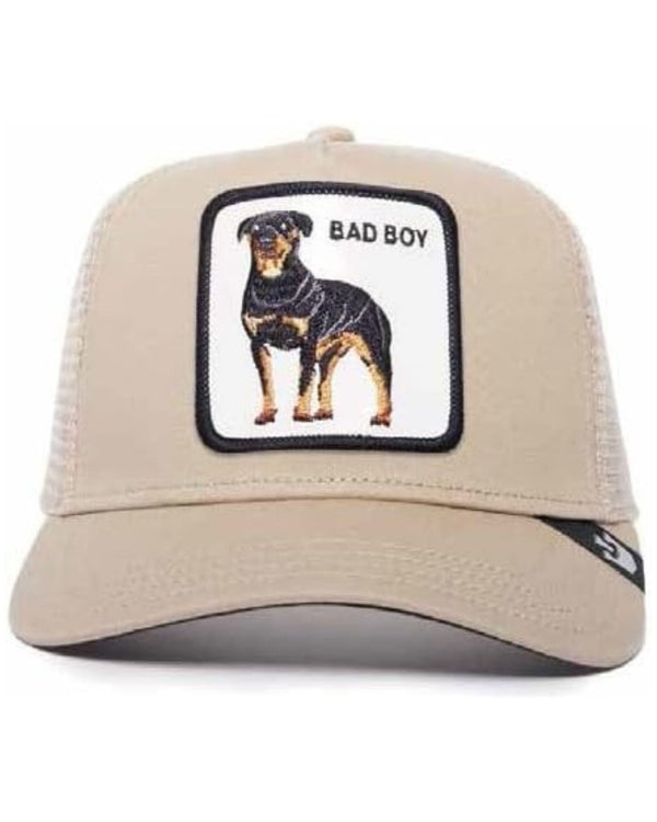 Goorin Bros. Trucker Cap Cappellino Animal Farm 'the Baddest Boy' Beige Unisex