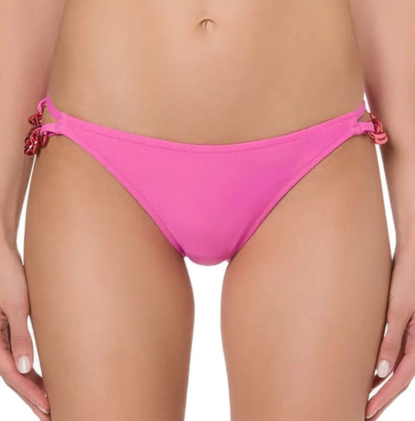 Moschino Swim Bikini Bottom Slip Rosa