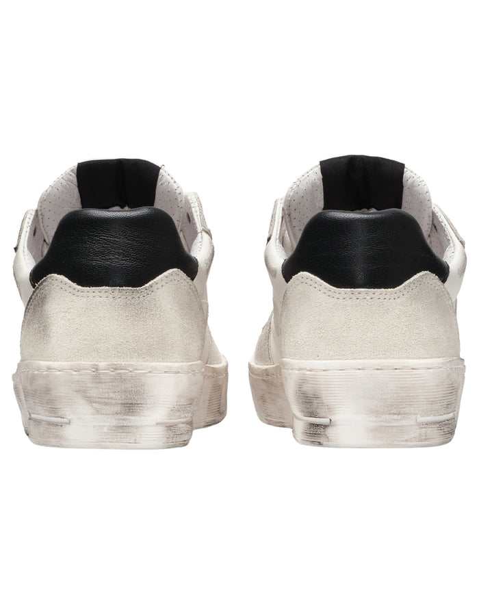 2Star Sneakers Padel Pelle Bianca con Dettagli Ghiaccio/Neri 3