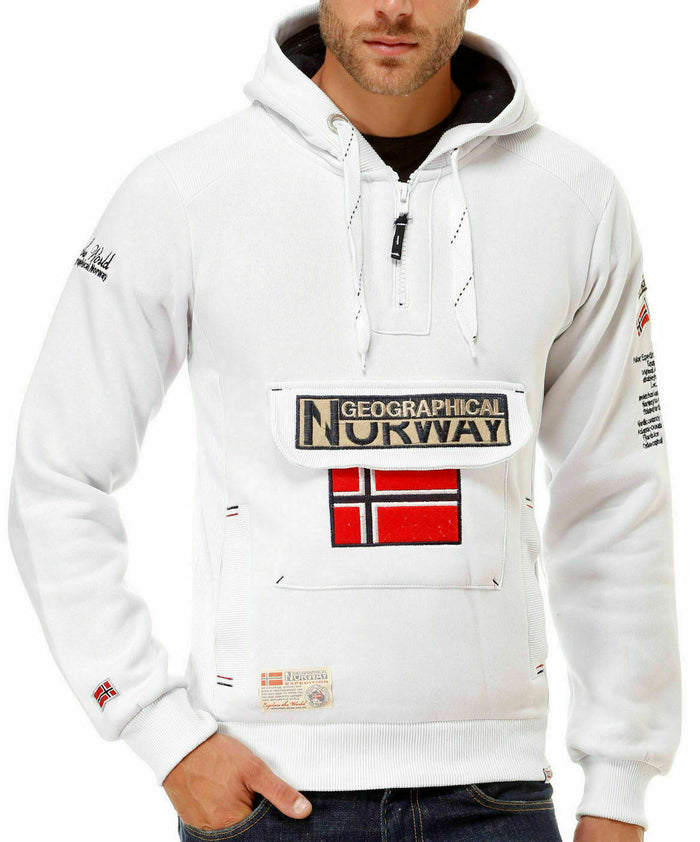 Geographical Norway Cappuccio Bianco Uomo 2