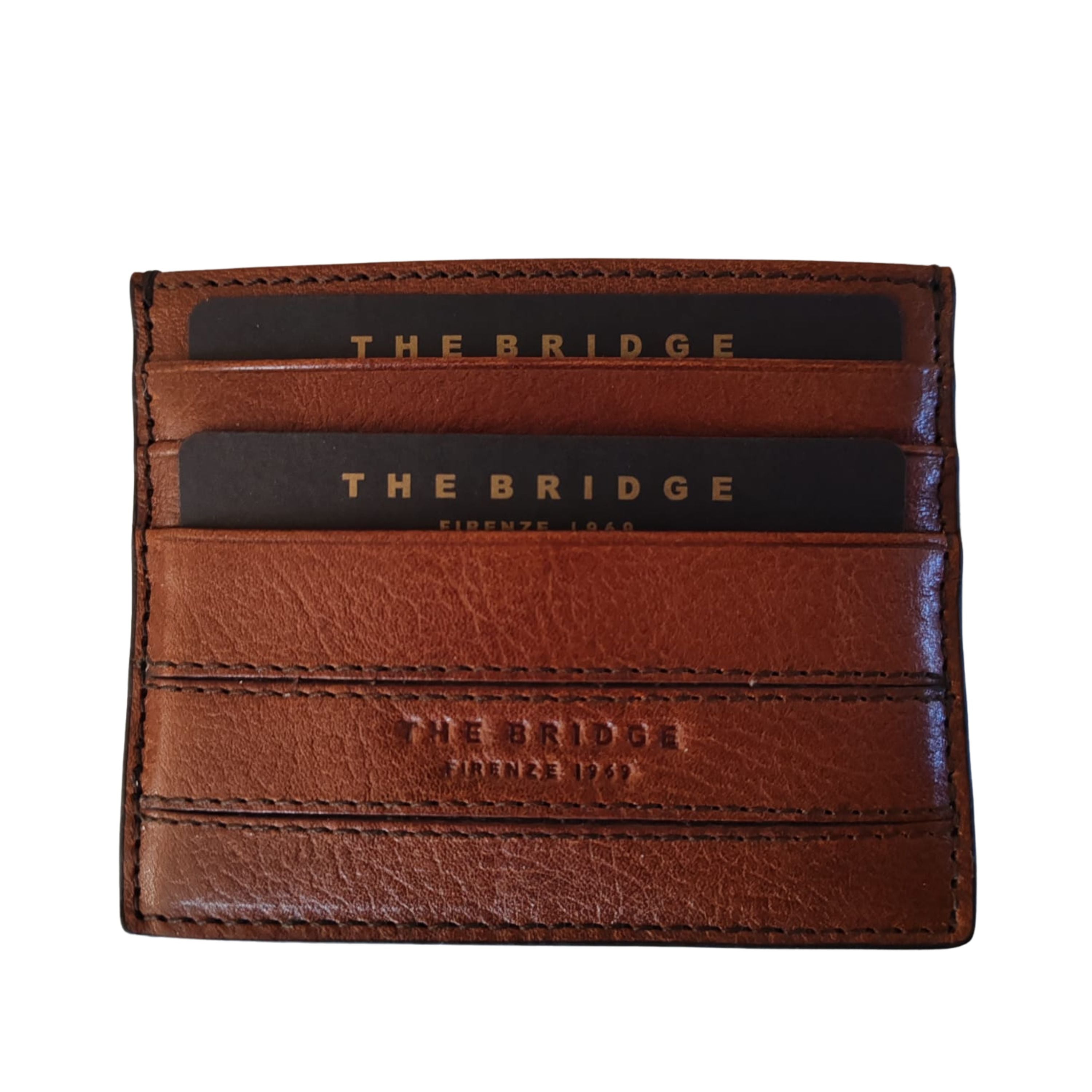 The Bridge Portacarte Cesare in Pelle Stile Bustina Piatta con