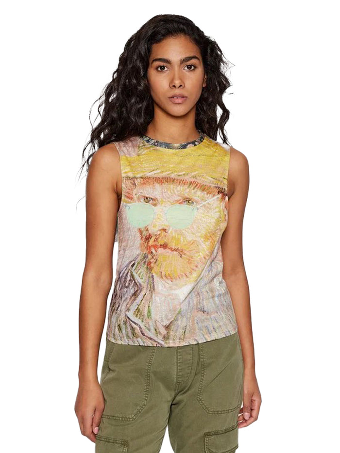 Desigual T-shirt Vincent Van Gogharte Multicolore Donna 2