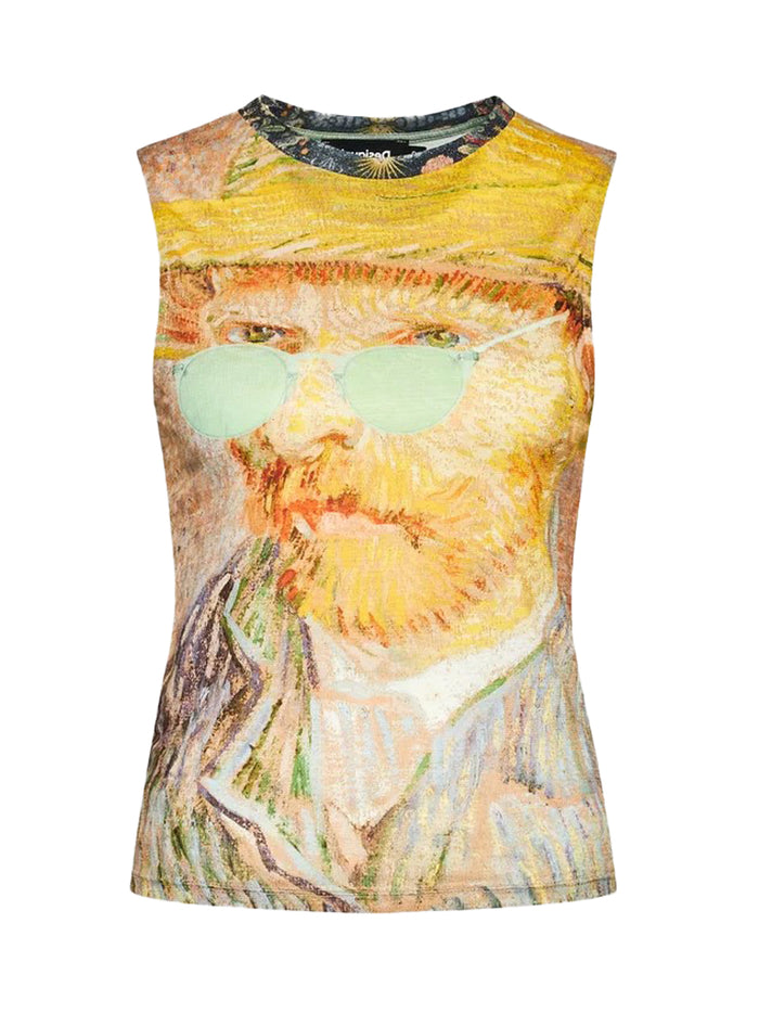 Desigual T-shirt Vincent Van Gogharte Multicolore Donna 1