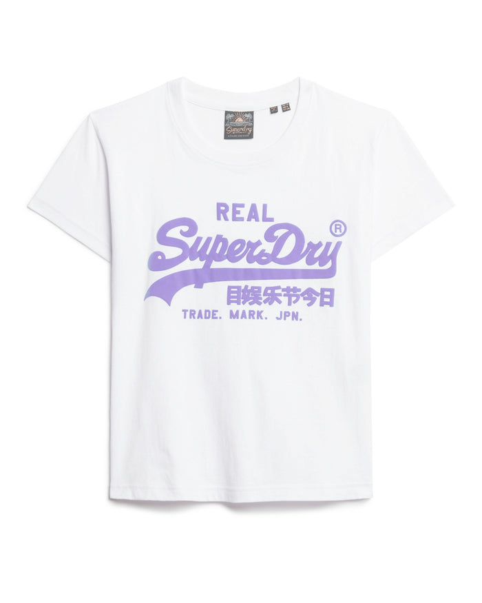 Superdry T-Shirt Neon VL Cotone Bianco 1