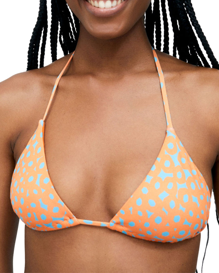 Surkana Top Bikini Triangolare Arancione Donna 3