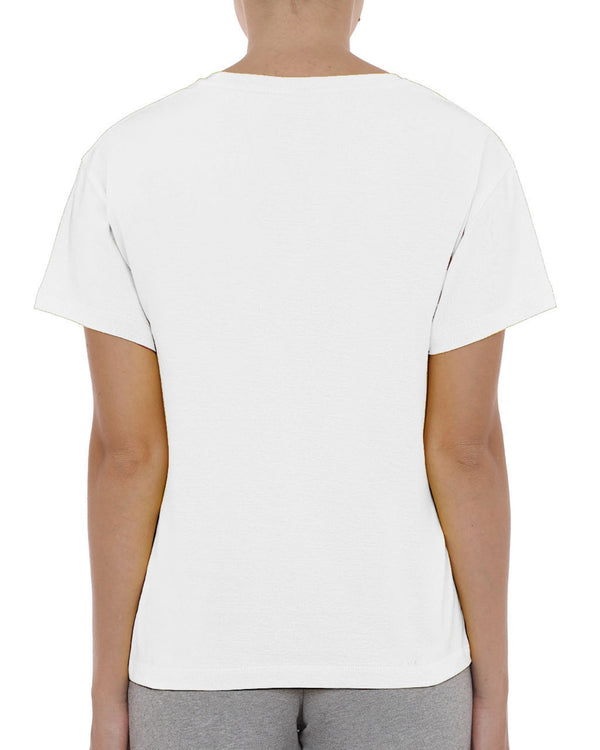 Moschino Swim T-shirt Cotone Logo Gelato Bianco-2