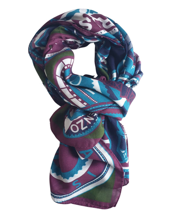 Kenzo Stola Pashmina 140x120 cm Modal Multicolore