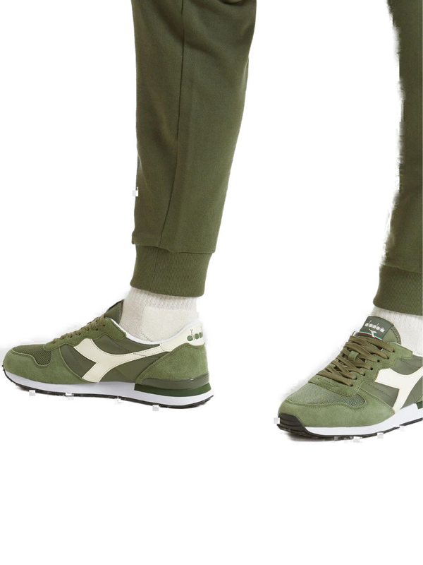 Diadora Sneaker Camaro in Nylon e Suede Verde-2