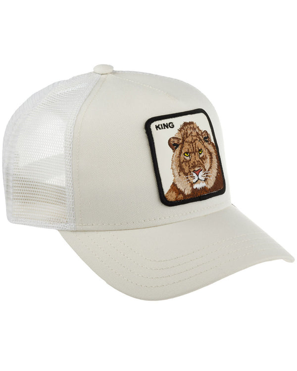 Goorin Bros. Trucker Cap Cappellino Animal Farm 'the King Lion' Bianco Unisex-2