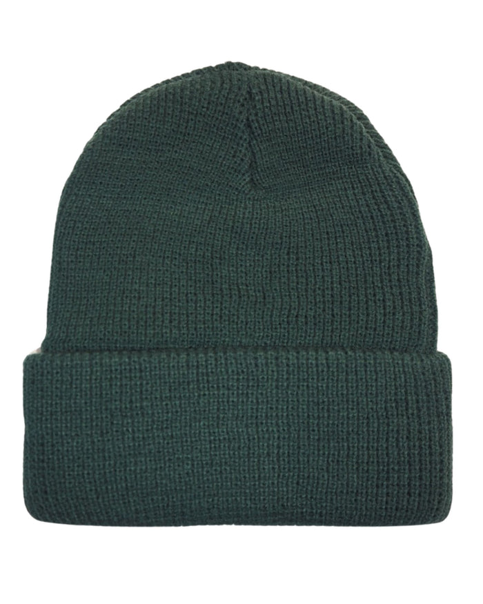 Goorin Bros. Cappello Beanie Hat Cuffia Con Patch Frontale E Logo Su Lato Verde Unisex 2