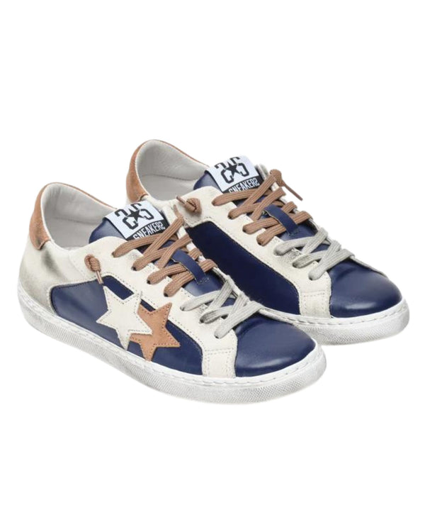 2star Sneakers Low Bicolore Bianco Uomo-2