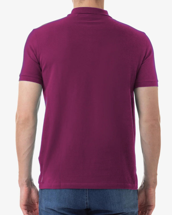 U.S. Polo Assn. T-Shirt Logo Fronte e Retro Cotone Viola 3