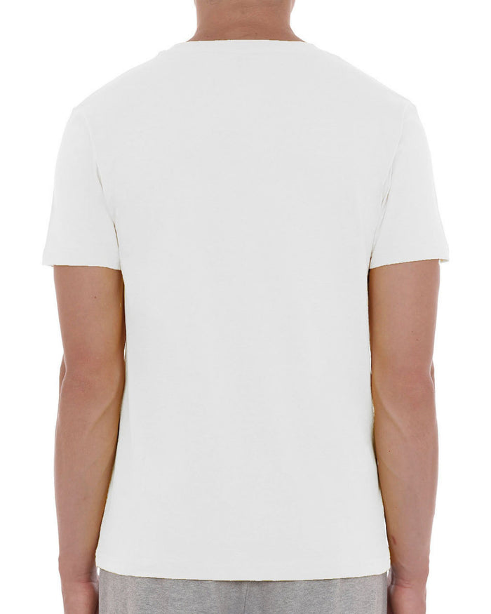 Moschino Swim T-Shirt Icecream Logo Cotone Bianco 2