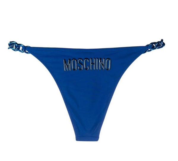 Moschino Swim Slip Bikini Blu Poliestere-2