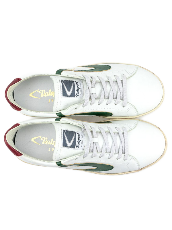 Valsport Sneakers Artigianali Pelle Boomerang Bianco Uomo-2
