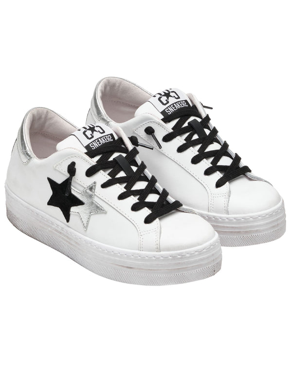 One Star Platform White Sneaker for Women-2