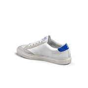 Sparco Scarpa S-Time Sneaker Casual in Ecopelle Bianco Azzurro Uomo