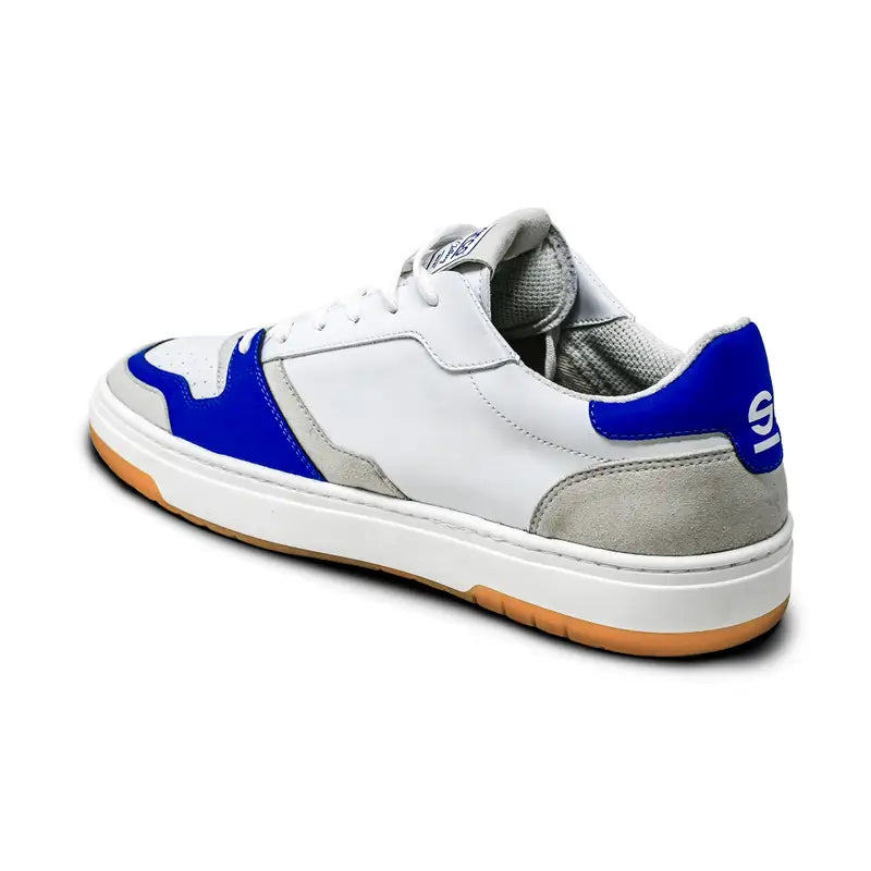 Sparco Scarpa S-Urban Sneaker Casual in Ecopelle Bianco Blu Uomo
