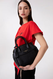 Gaelle Borsa borsetta REGULAR HAND BAG CON TRACOLLA JACQUARD nero