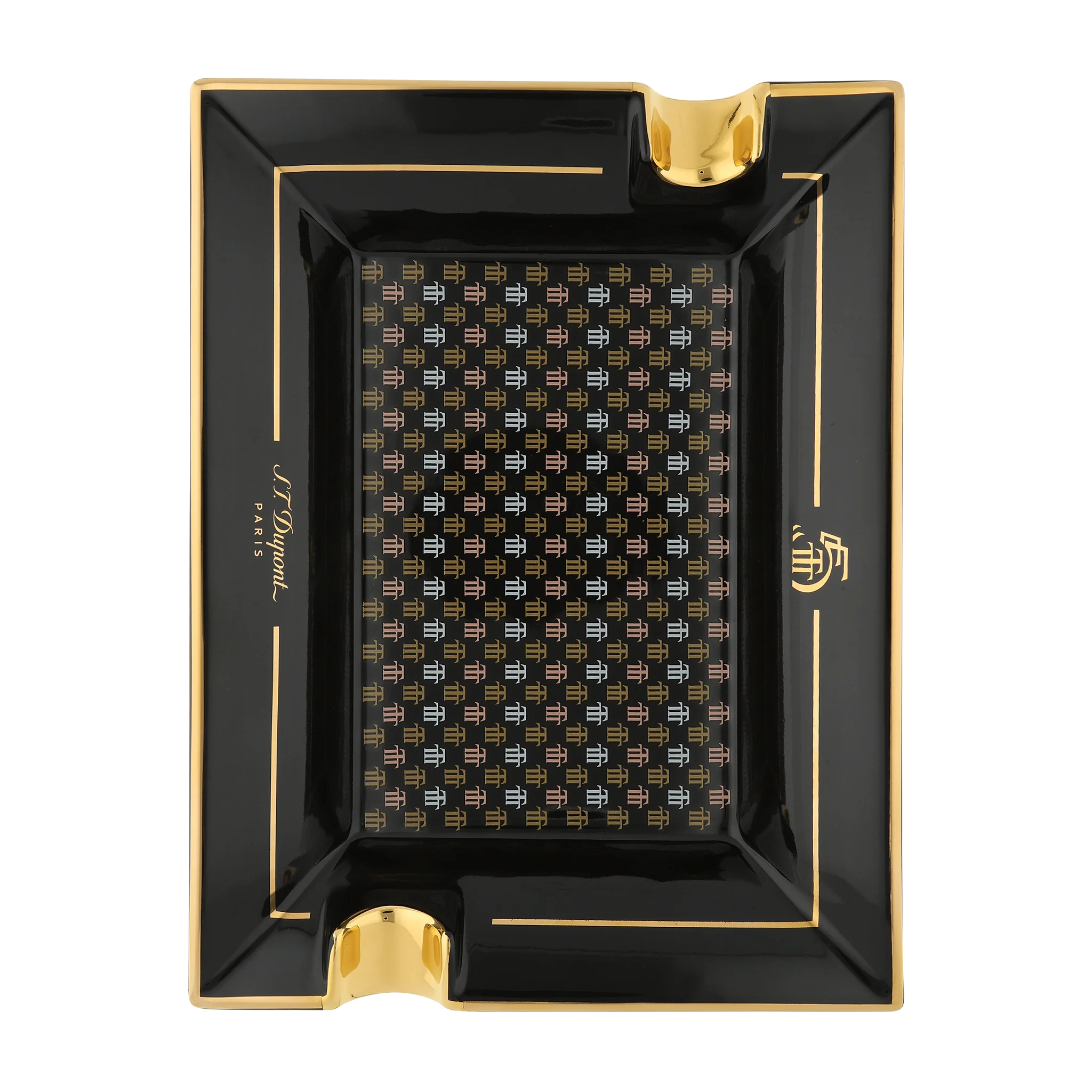 S.t.dupont Posacenere Limited edition Trinidad in Porcellana Nero 006477