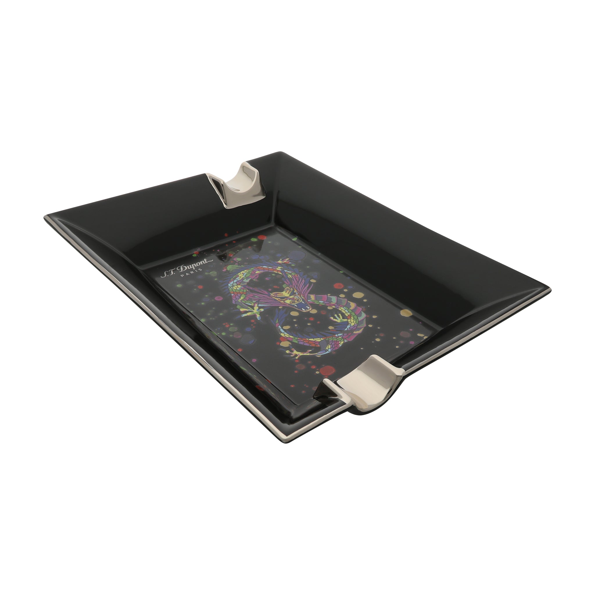 S.t.dupont posacenere Limited edition Dragon Drago nero 006487