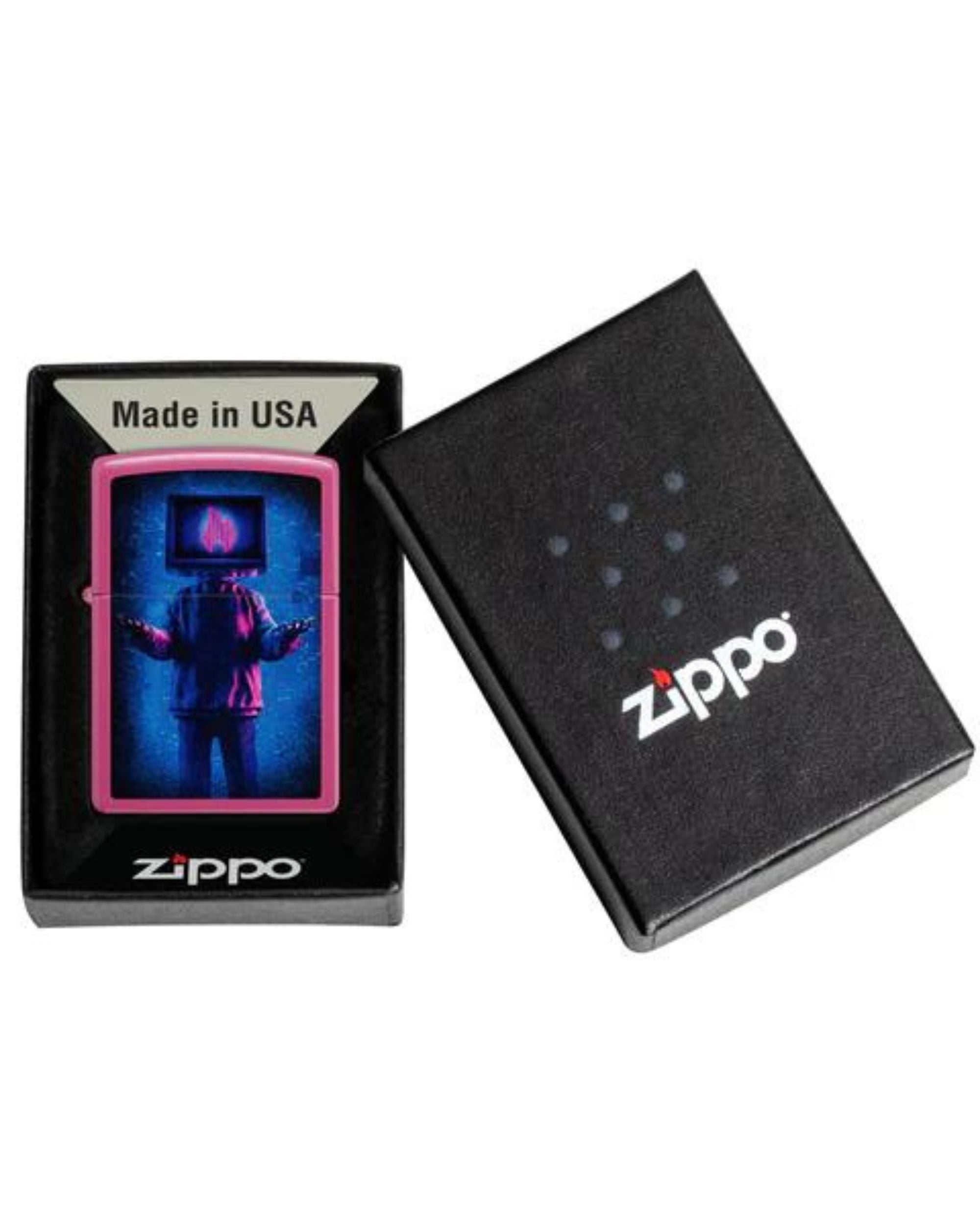 Zippo Windproof Refillable Made In Usa Pink Unisex