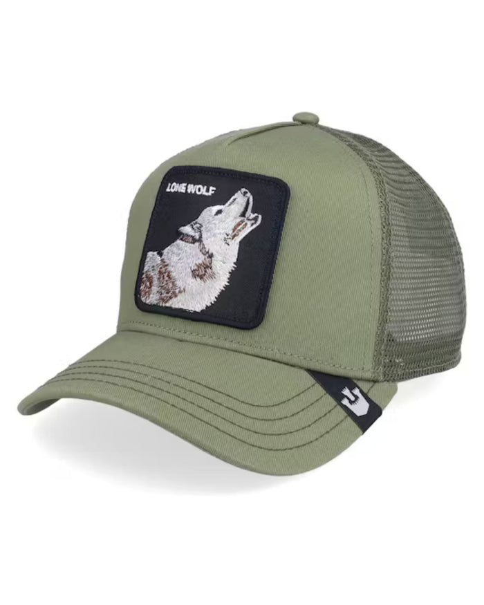 Goorin Bros. Trucker Cap Cappellino Animal Farm 'lone Wolf' Verde Unisex 2