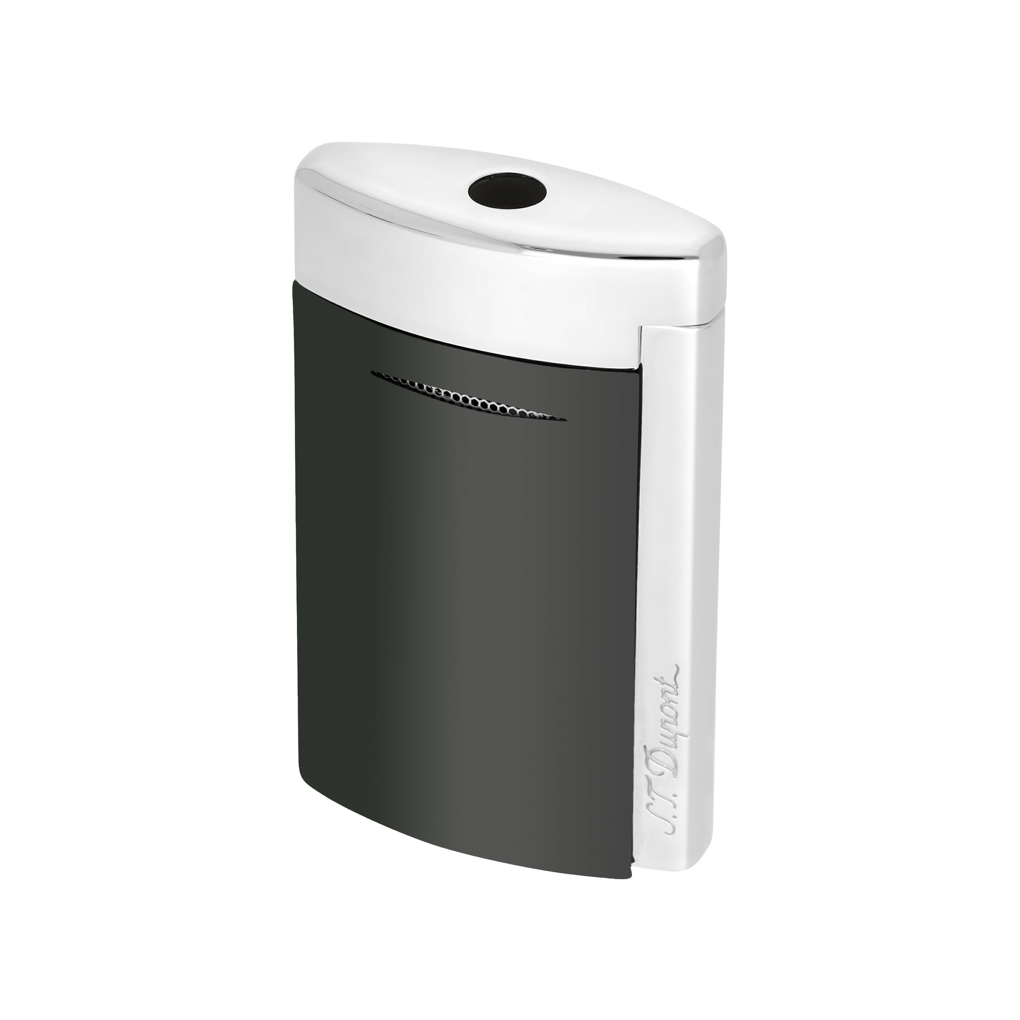 S.t.dupont Minijet accendino nero cromo 33x55x13 Mm uomo donna