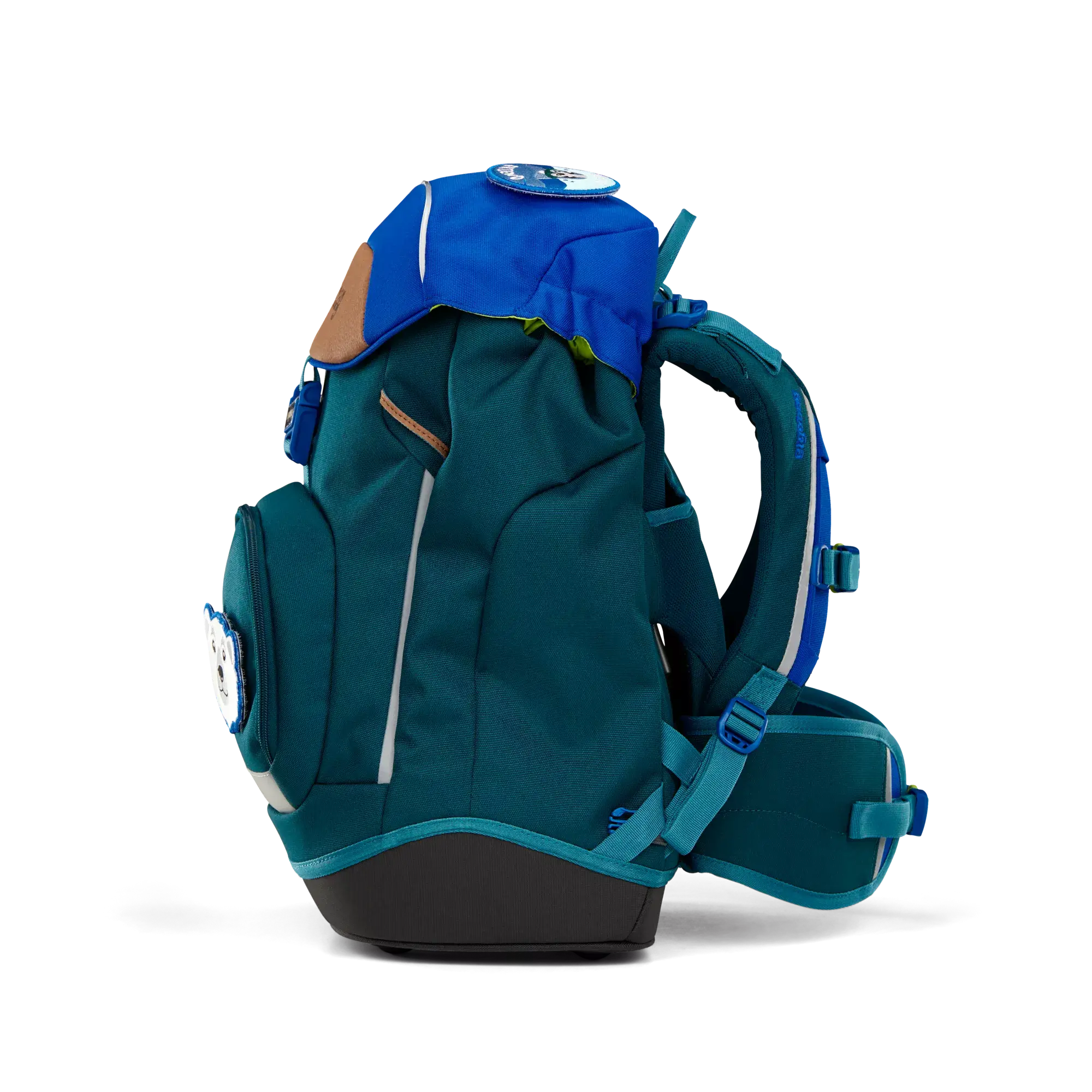 Ergobag Ergonomico Personalizzabile Eco Resistente ad Acqua e Sporco Blu Orso esploratore artico