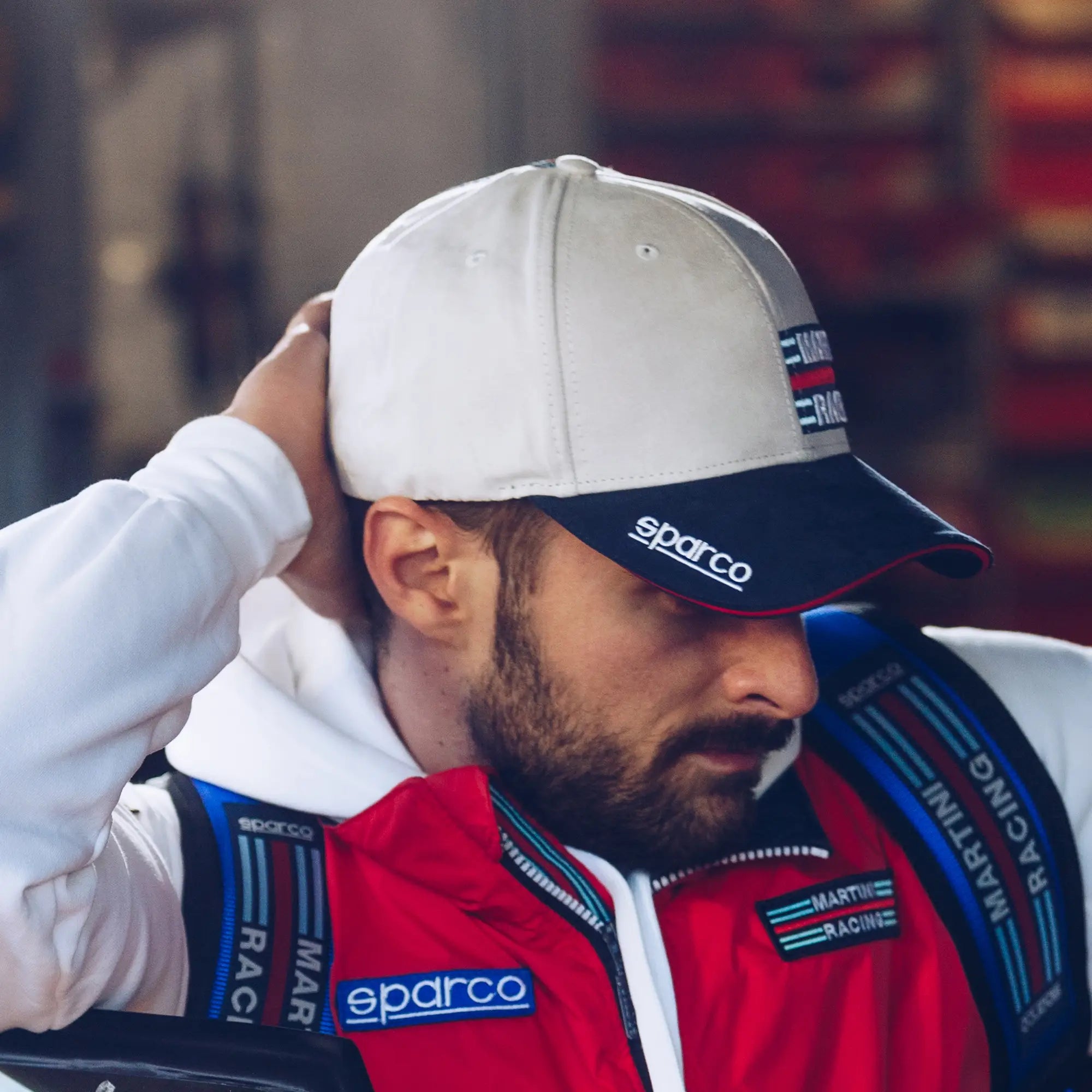 Sparco Baseball Cap Con Visiera Bianco 01341MRBI
