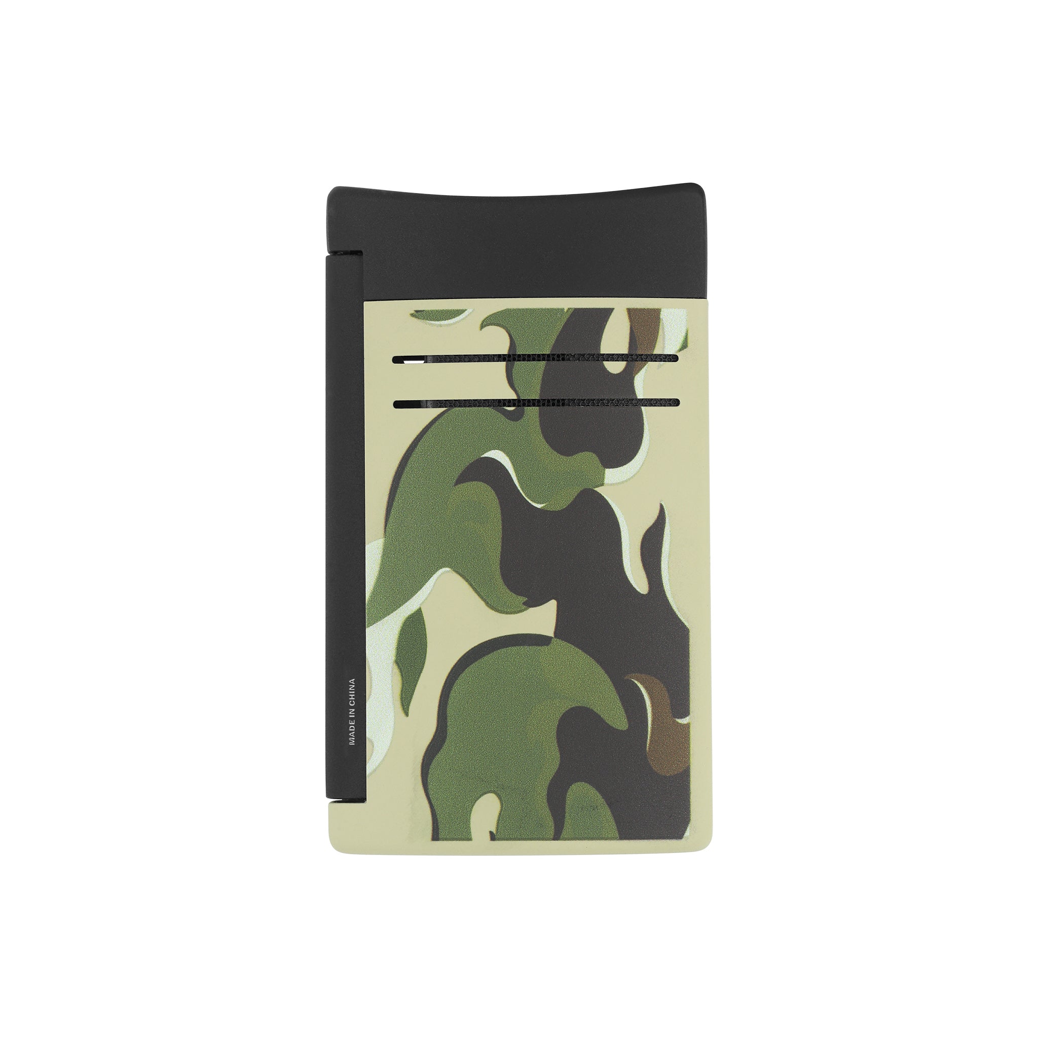 S.t.dupont Accendino Maxijet Fiamma Potente Antivento Ricaricabile Camo verde 020150