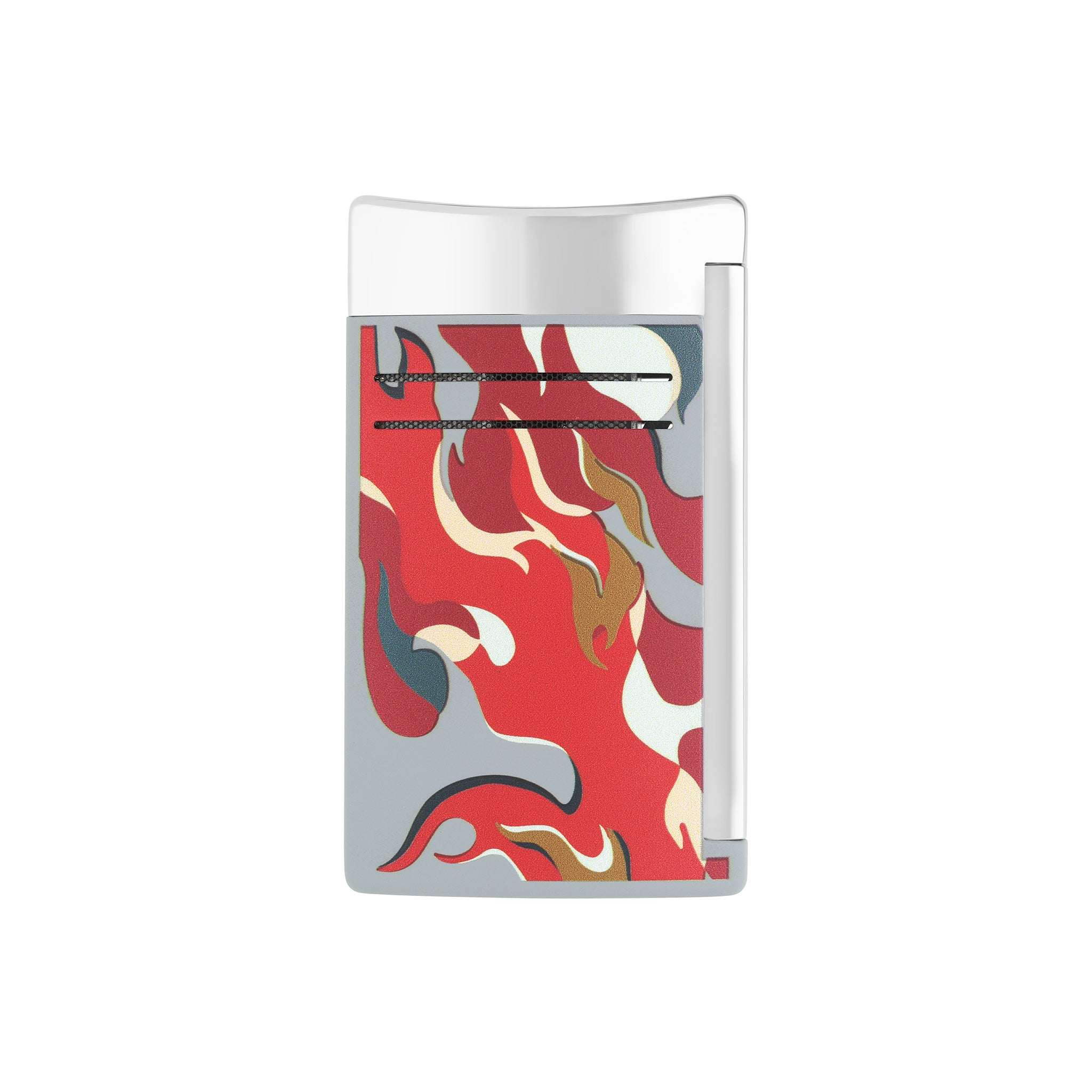 S.t.dupont Accendino Maxijet Fiamma Potente Antivento Ricaricabile Camo rosso 020151