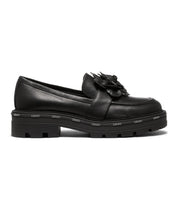 Liu Jo Black Leather Moccasin