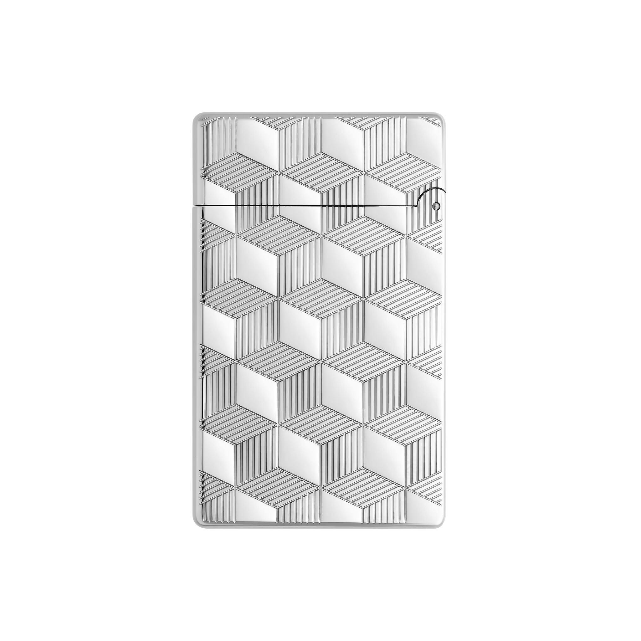 S.t.dupont Accendino Le Grand Linea 2 Cube Palladio guilloché Made in France