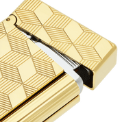 S.t.dupont Le Grand Linea 2 Cube Oro Gold guilloché Made in France