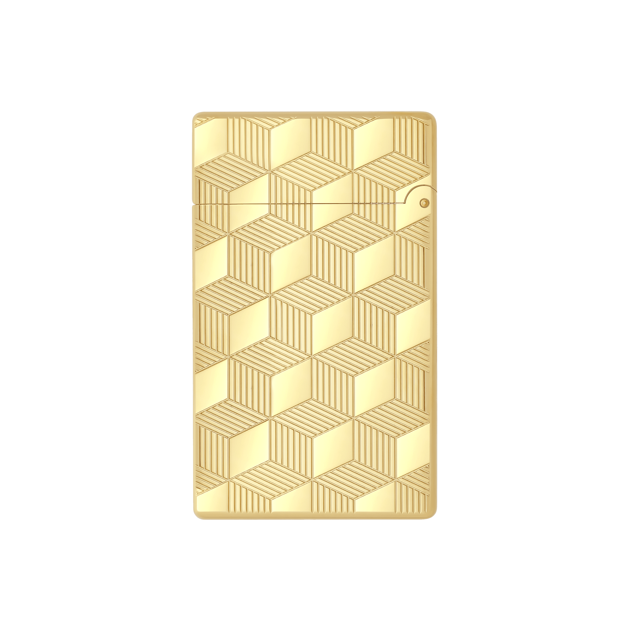 S.t.dupont Le Grand Linea 2 Cube Oro Gold guilloché Made in France