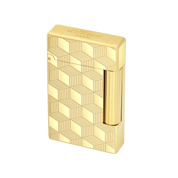 S.t.dupont Le Grand Linea 2 Cube Oro Gold guilloché Made in France