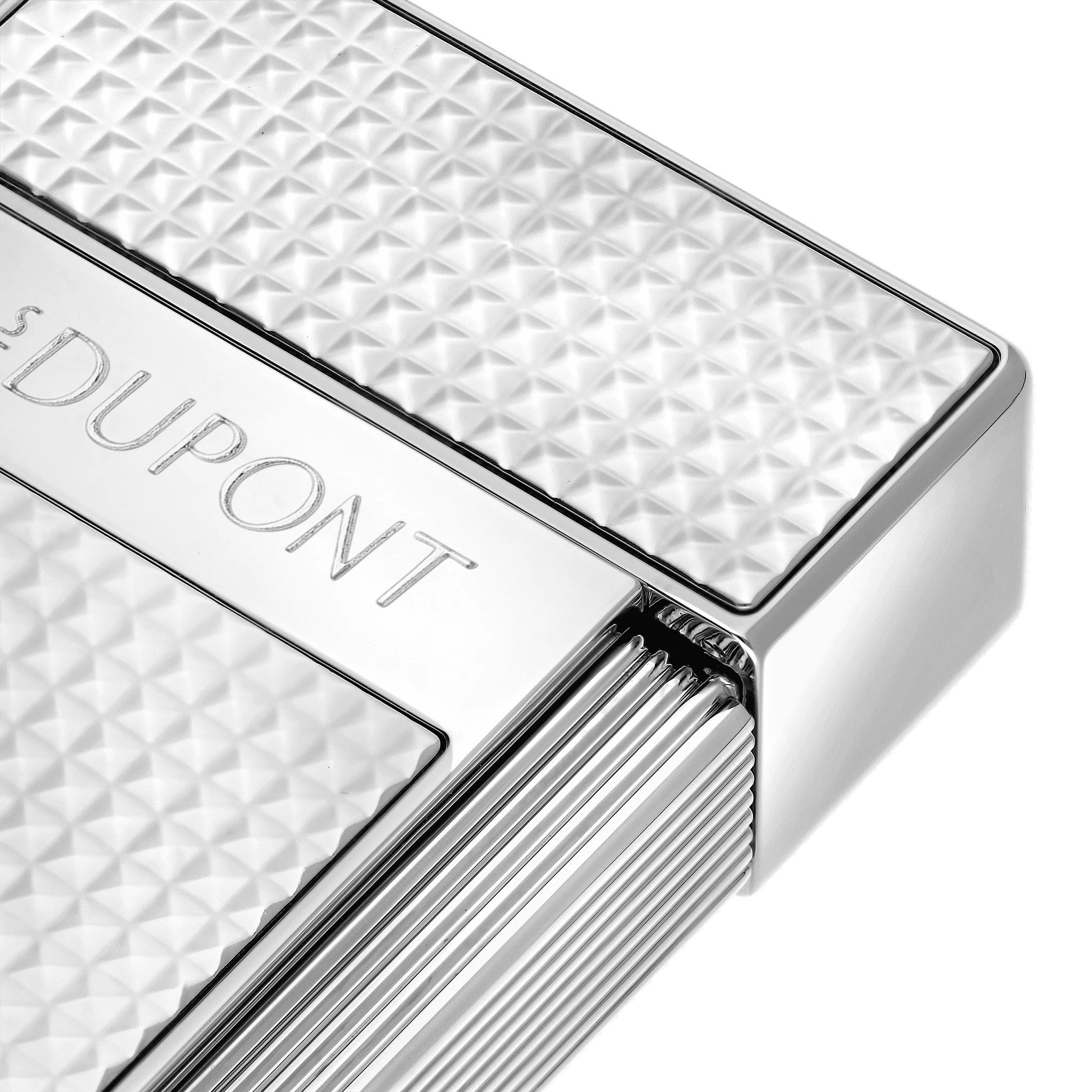 S.t.dupont Accendino a Gas Testa Di Diamante Cromo Biggy Argento Unisex 025210