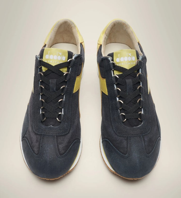 Diadora Heritage Sneakers Equipe Canvas/Pelle Stone Wash Nero 6