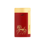 S.t.dupont accendino SPECIAL EDITION LIMITED COLLECTOR'S cavallo Slim 7 laccato rosso lucido 027080