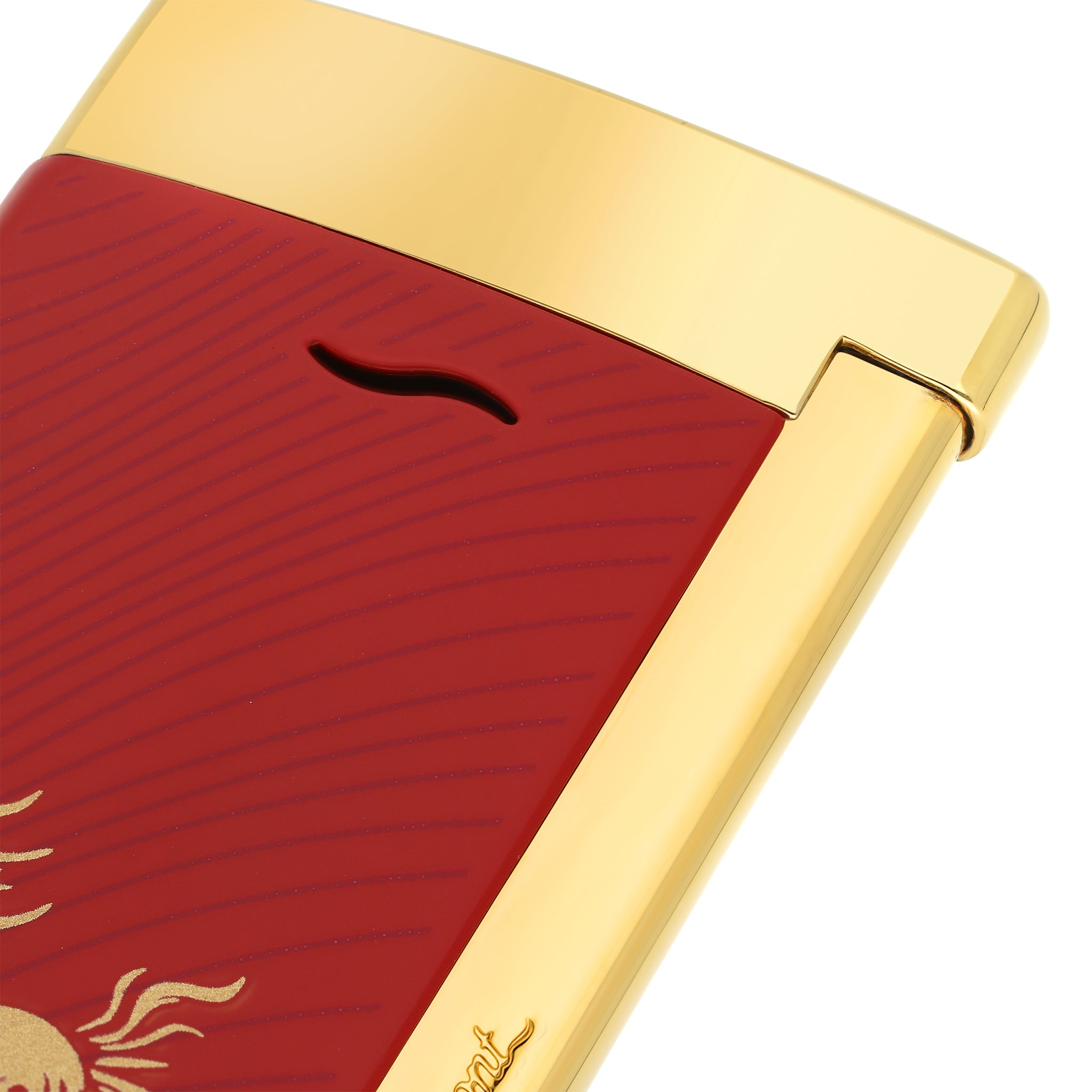 S.t.dupont accendino SPECIAL EDITION LIMITED COLLECTOR'S cavallo Slim 7 laccato rosso lucido 027080