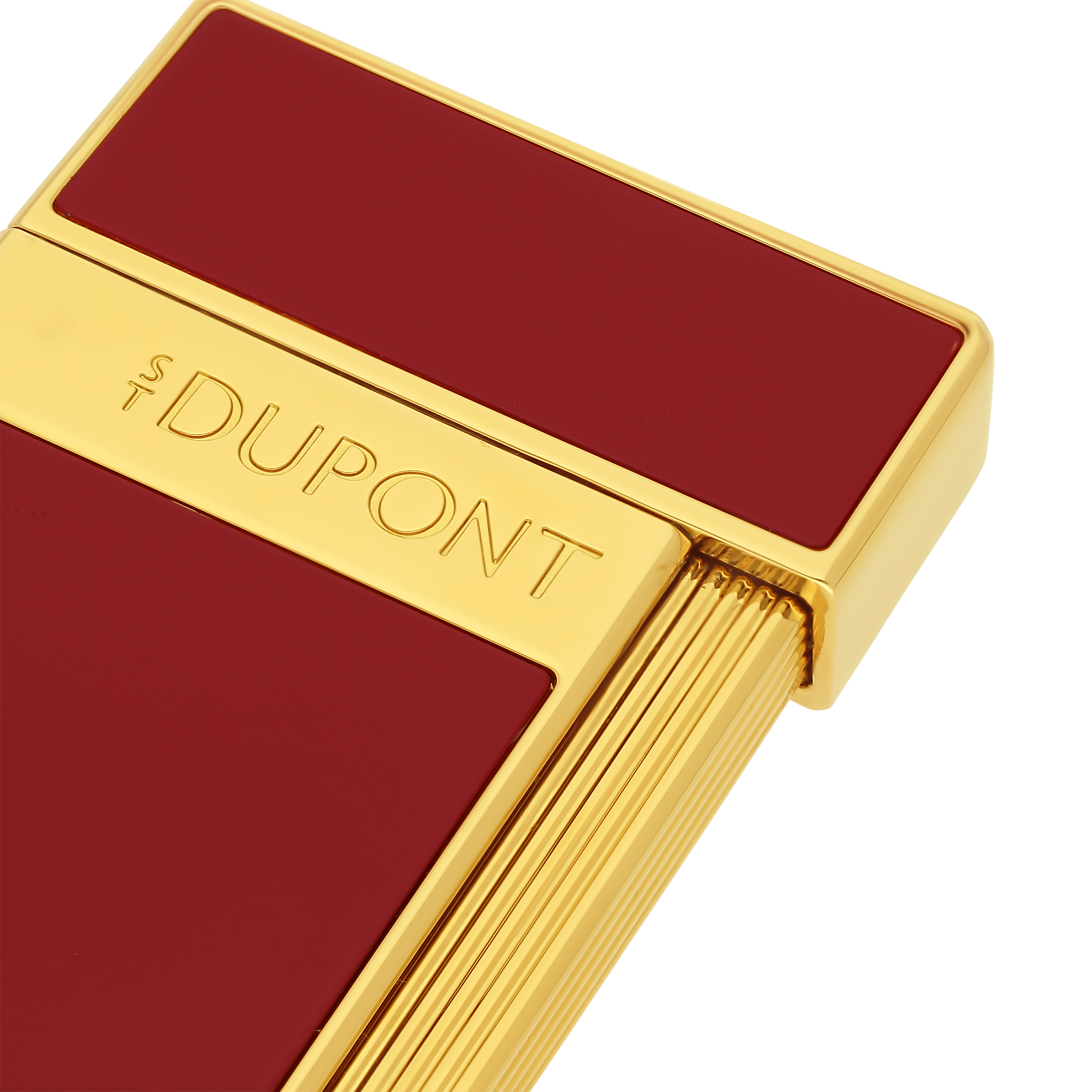 S.t.dupont accendino a gas Slim Sottile E Leggero Slimmy Oro e lampone 028030