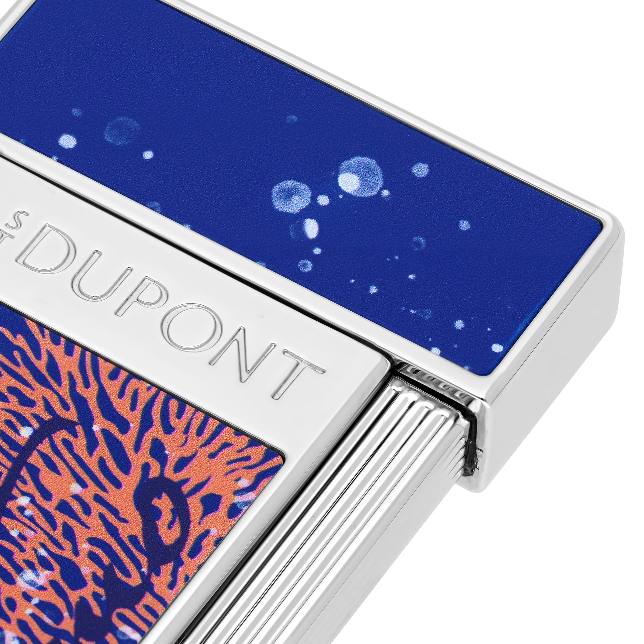 S.t.dupont accendino a gas Slimmy laccato vanikoro limited collector mare 028053