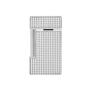 S.t.dupont accendino a gas Slim Sottile E Leggero Slimmy silver testa diamante 028120