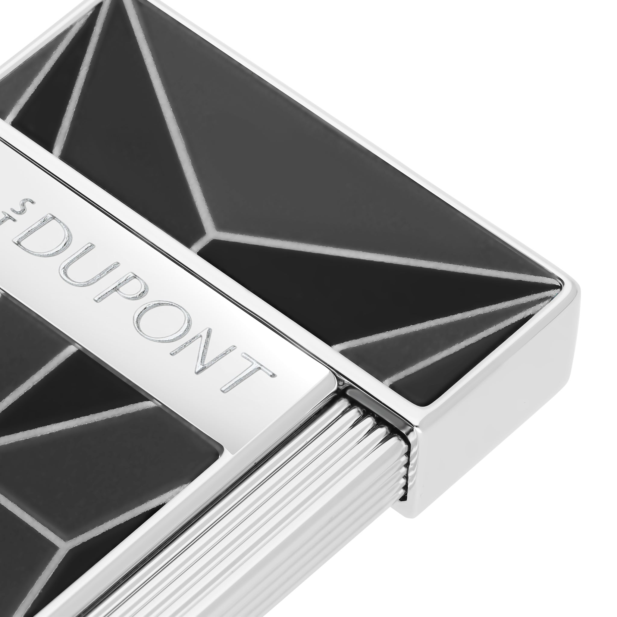 S.t.dupont accendino a gas Slim Sottile E Leggero Slimmy laccato fire x nero 028277