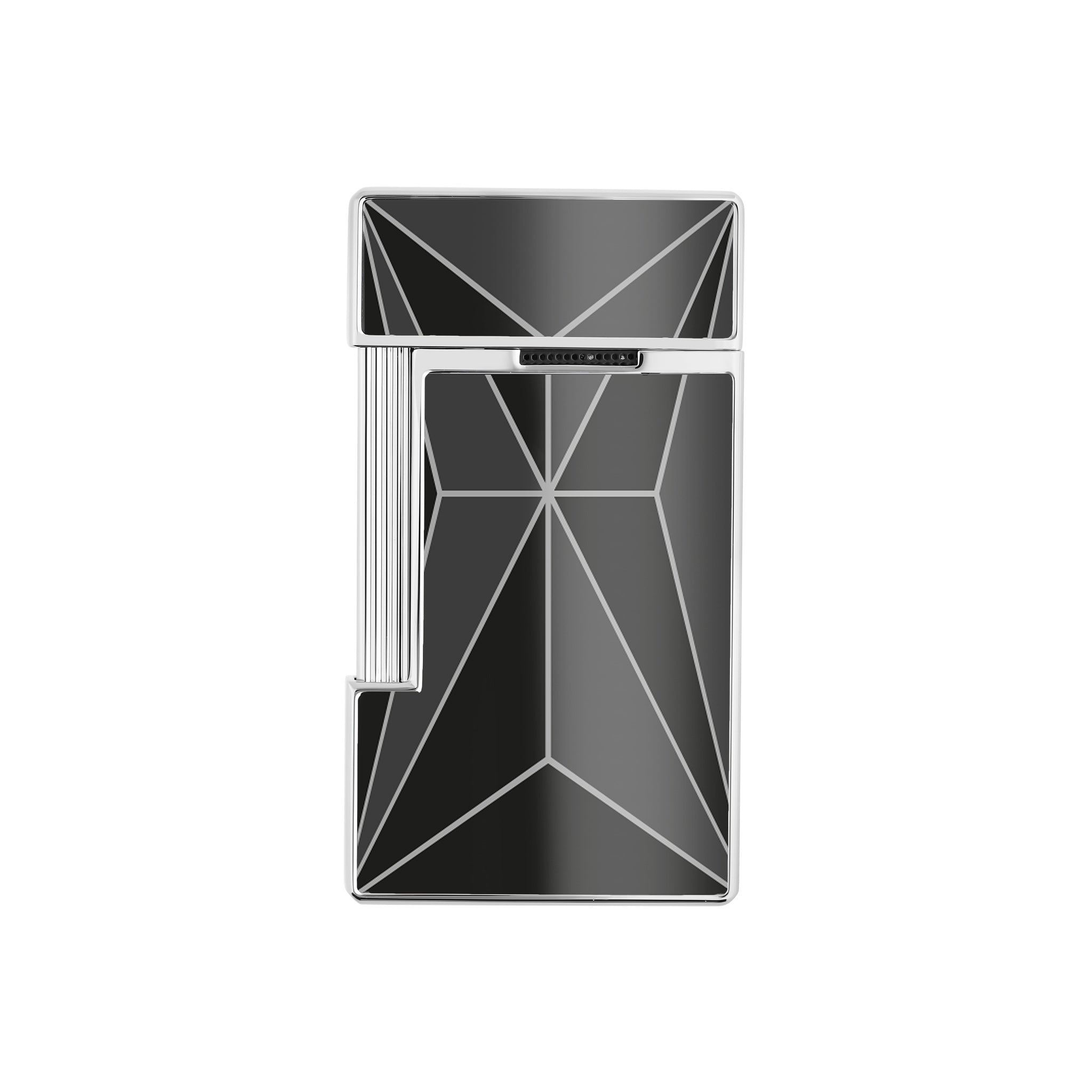 S.t.dupont accendino a gas Slim Sottile E Leggero Slimmy laccato fire x nero 028277