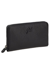 Gabs Black Leather Zip Wallet