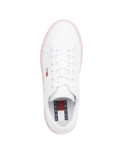 Tommy Jeans Pink Leather Sneakers